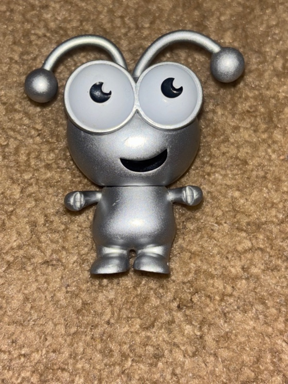 Cricut Cutie Silver Alien Robot Figurine